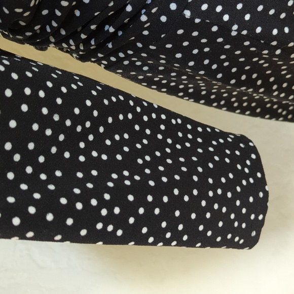 Ann Taylor Black and White Cinched Waist 3/4 Sleeve Sheath Dress Size 12 - Picture 9 of 11